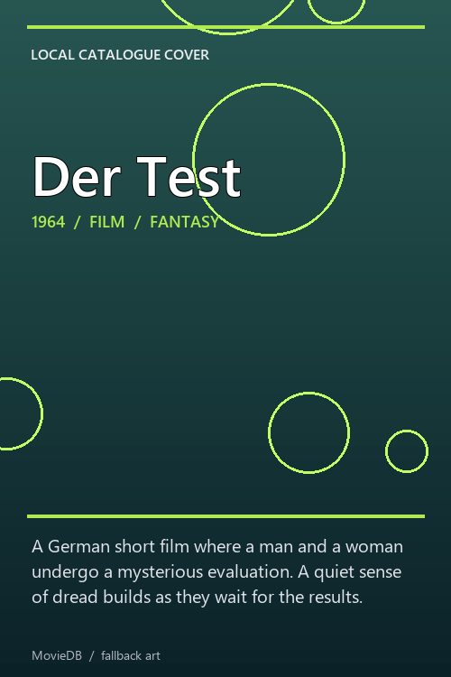 Der Test poster