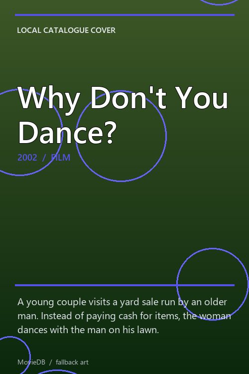 Why Don't You Dance? poster