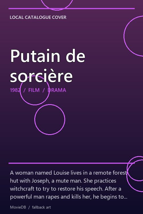 Putain de sorcière poster