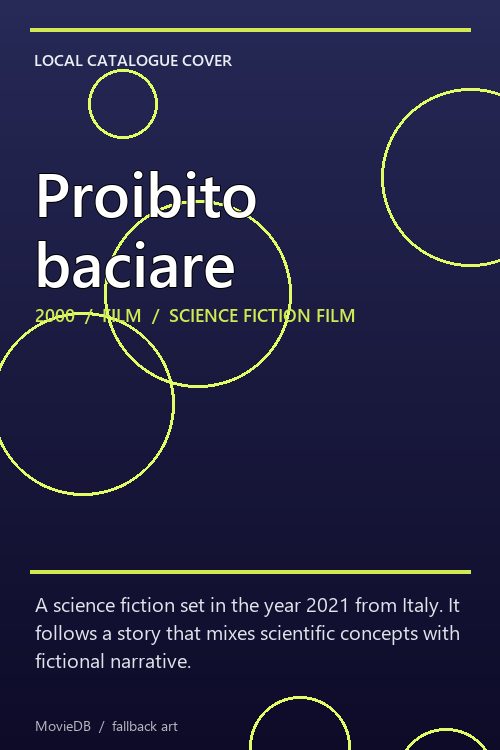 Proibito baciare poster