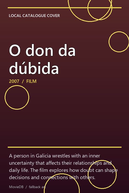 O don da dúbida poster