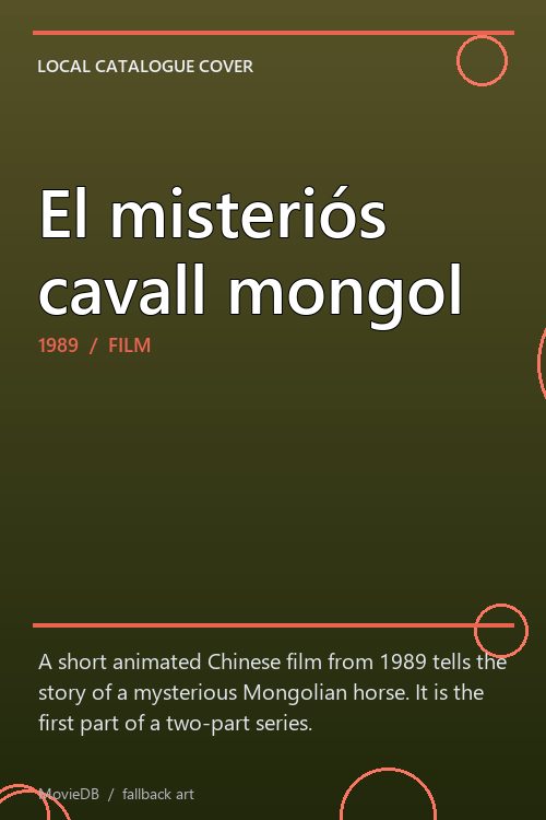 El misteriós cavall mongol poster