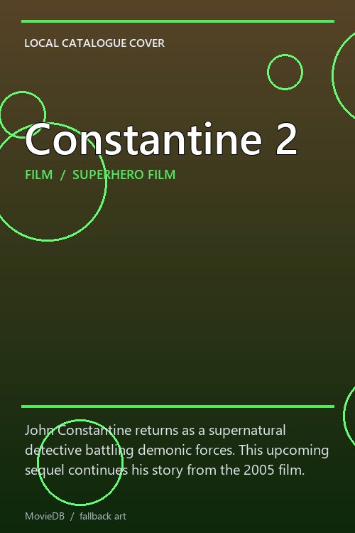Constantine 2 poster