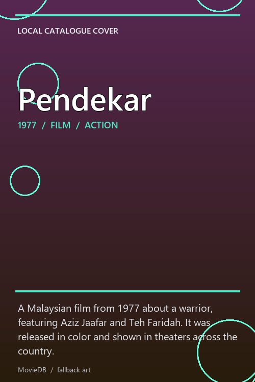 Pendekar poster