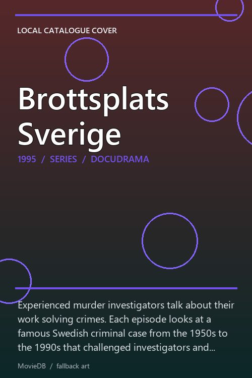 Brottsplats Sverige poster