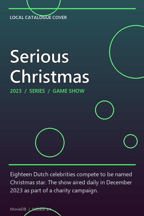 Serious Christmas poster