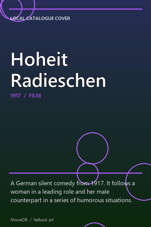 Hoheit Radieschen poster