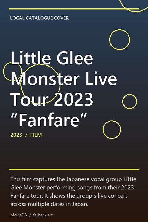 Little Glee Monster Live Tour 2023 “Fanfare” poster