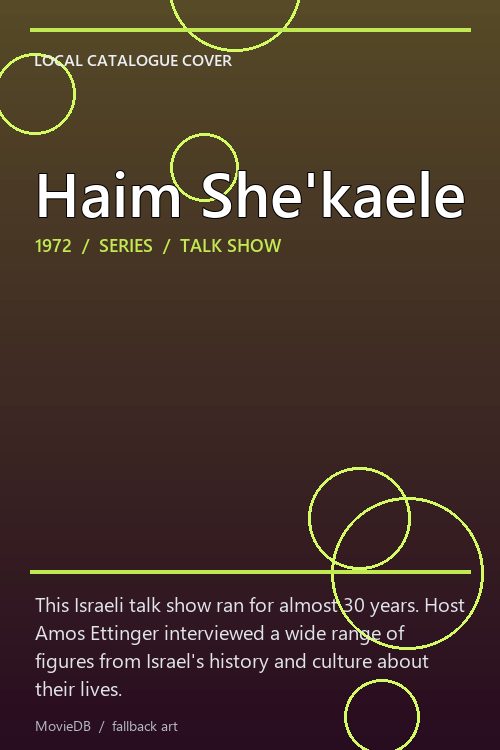 Haim She'kaele poster