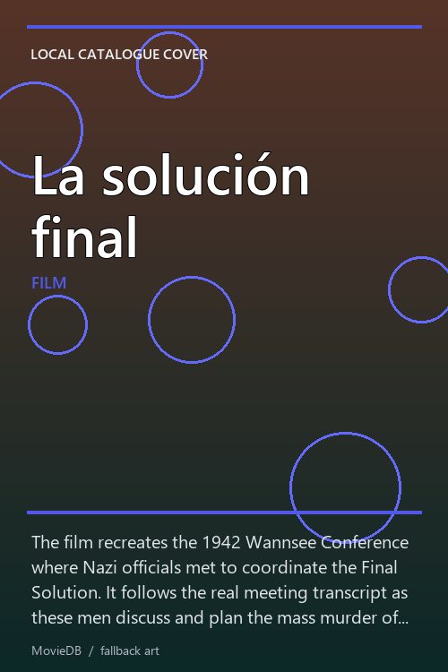 La solución final poster