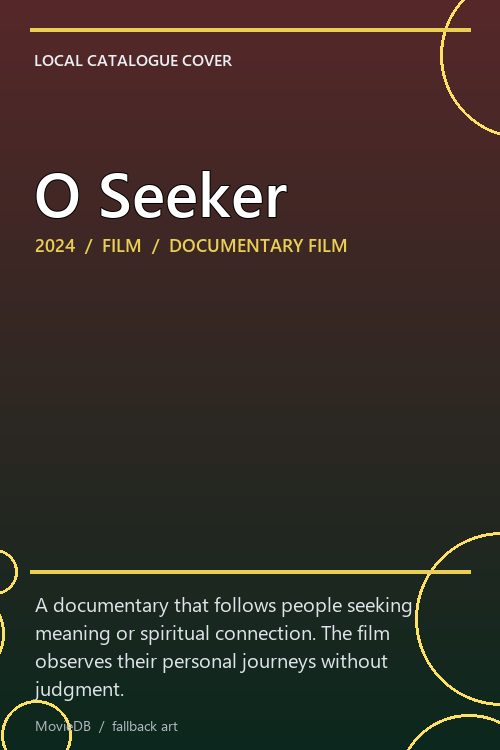 O Seeker poster
