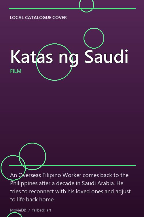 Katas ng Saudi poster