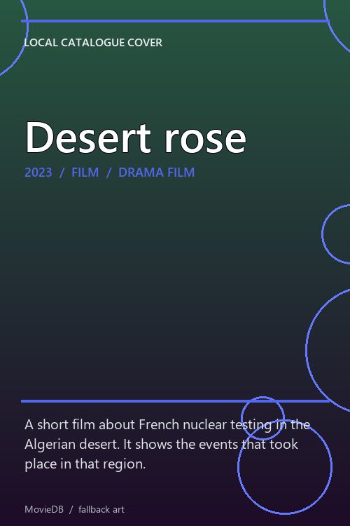 Desert rose poster