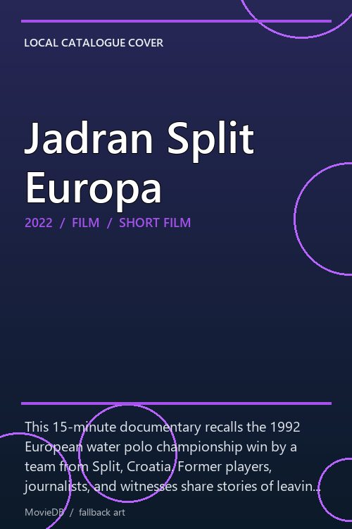 Jadran Split Europa poster