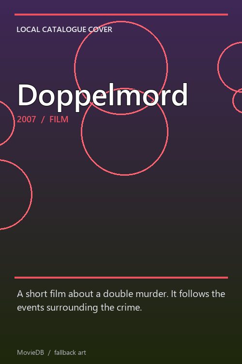 Doppelmord poster