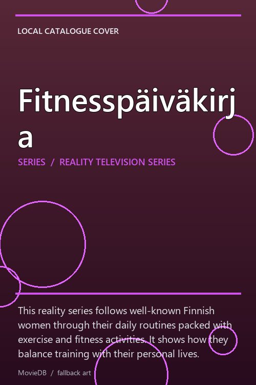 Fitnesspäiväkirja poster