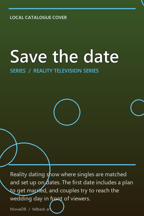 Save the date poster