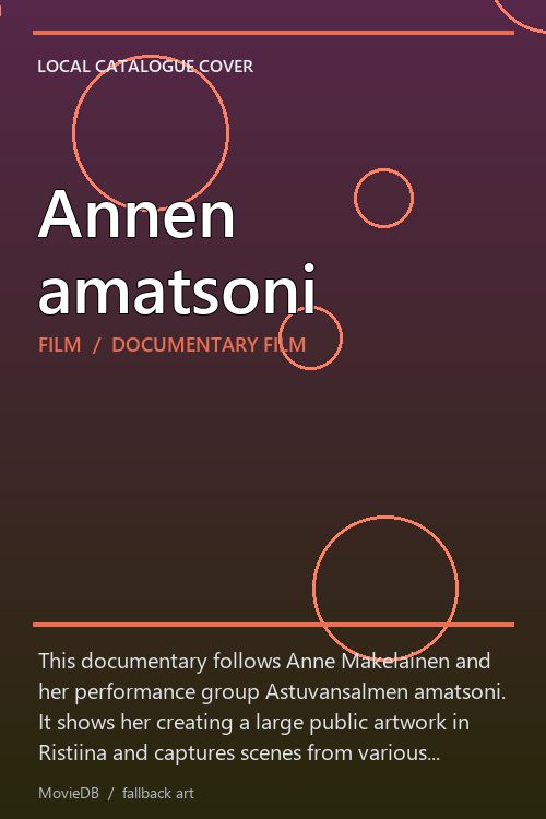 Annen amatsoni poster