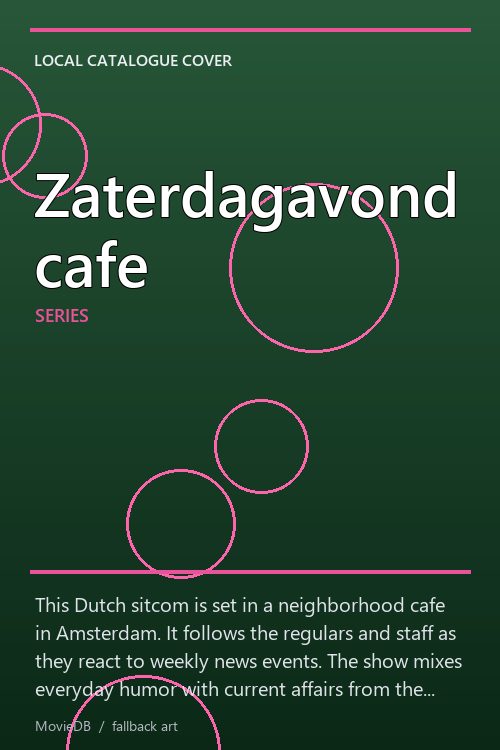 Zaterdagavondcafe poster