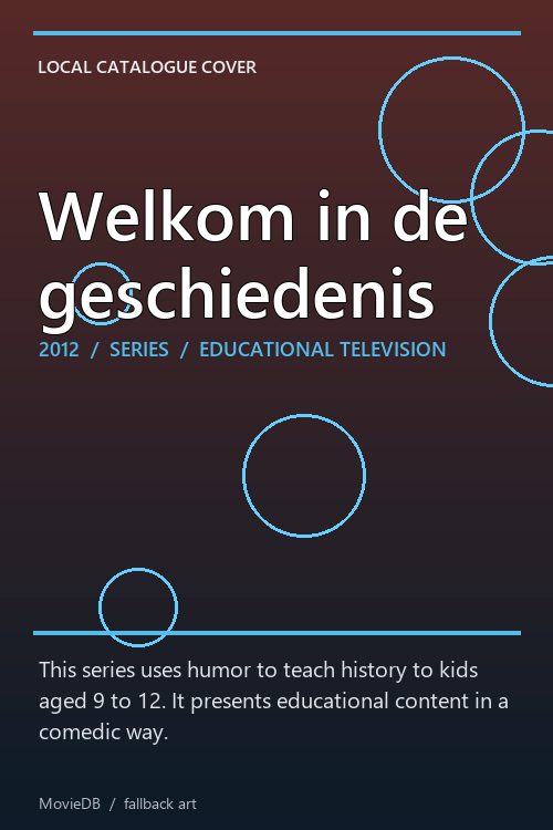 Welkom in de geschiedenis poster