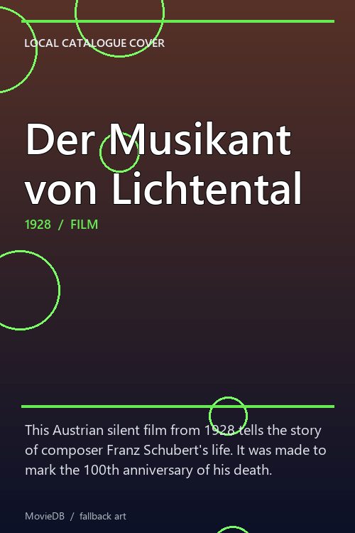Der Musikant von Lichtental poster