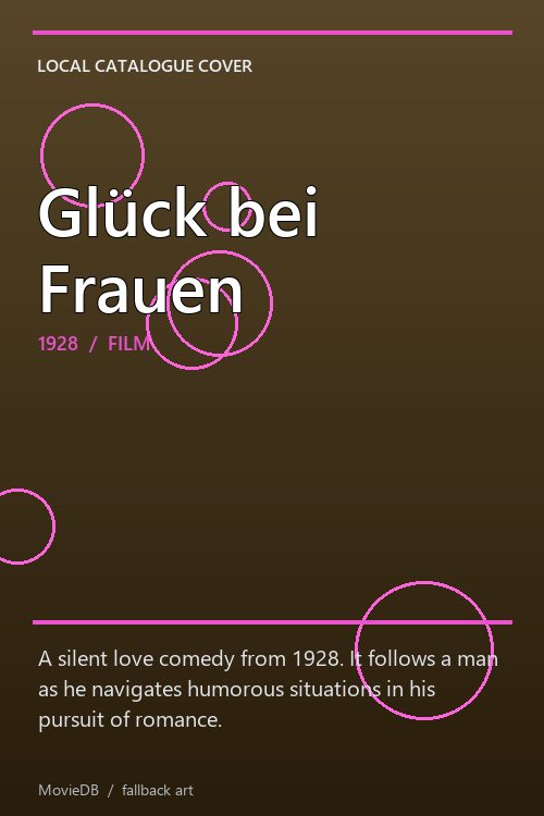 Glück bei Frauen poster