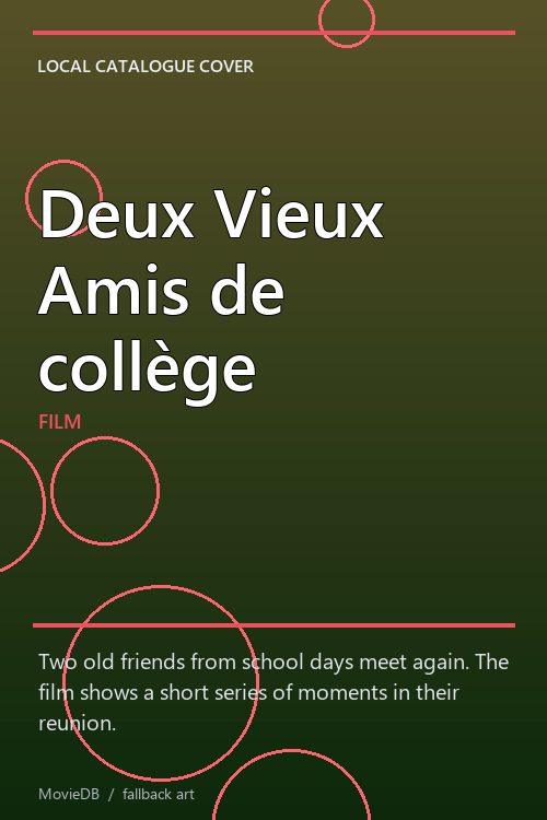 Deux Vieux Amis de collège poster