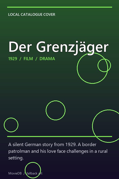 Der Grenzjäger poster