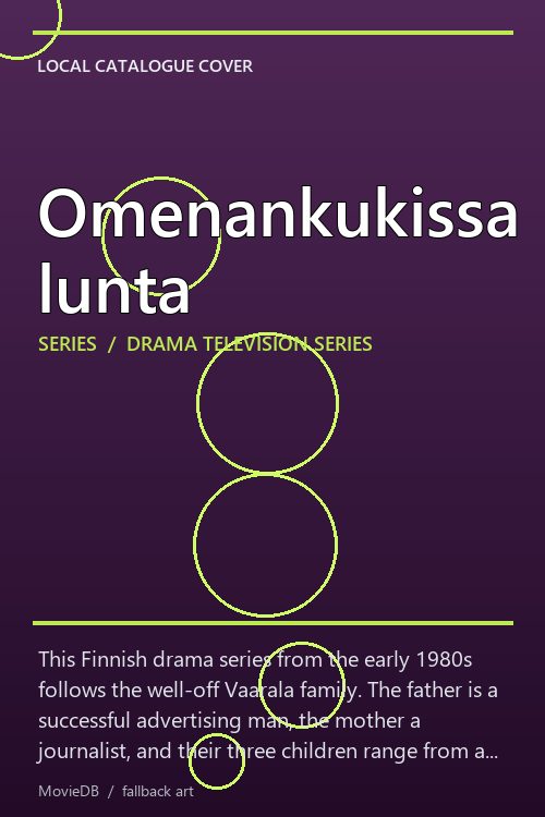 Omenankukissa lunta poster