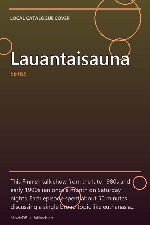 Lauantaisauna poster