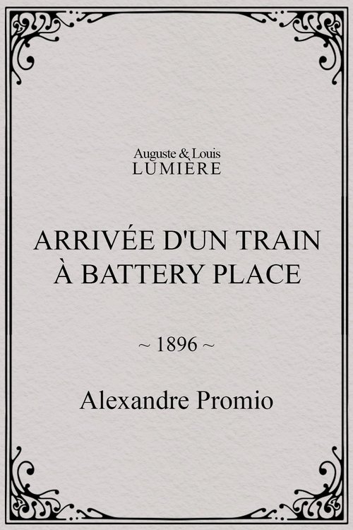 Arrivée d’un train à Battery Place poster