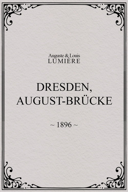 Dresden, August-Brücke poster