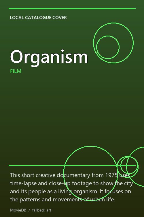Organism poster