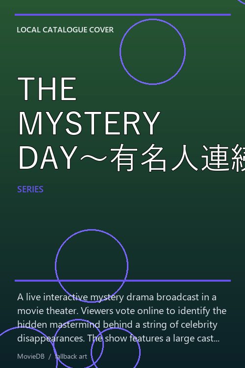 THE MYSTERY DAY〜有名人連続失踪事件の謎を追え〜 poster