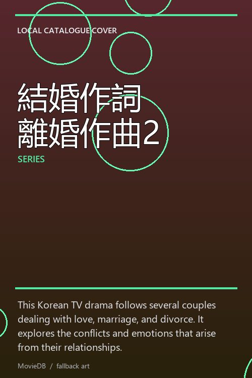 結婚作詞 離婚作曲2 poster