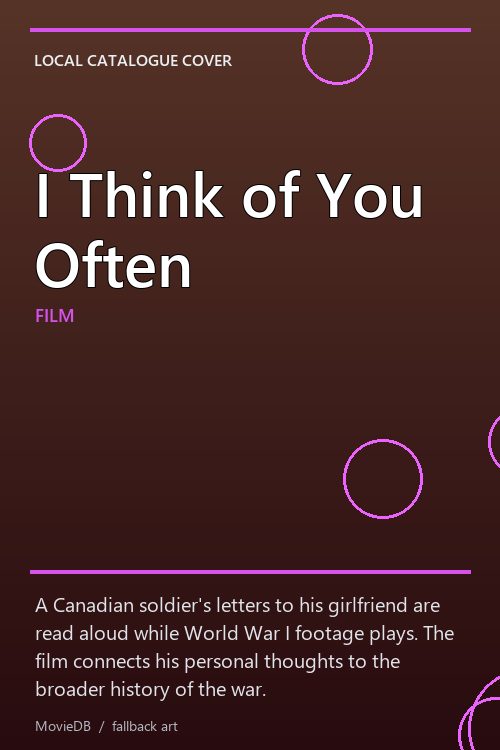 I Think of You Often poster