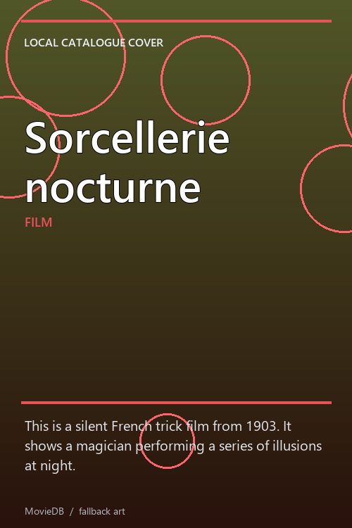 Sorcellerie nocturne poster
