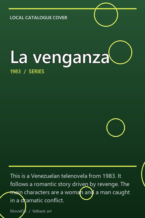 La venganza poster