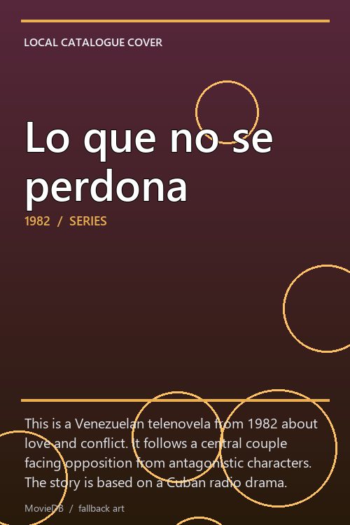 Lo que no se perdona poster