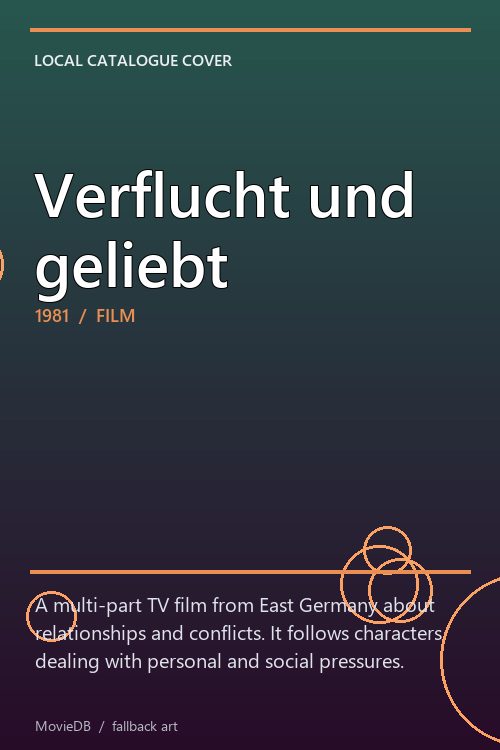 Verflucht und geliebt poster