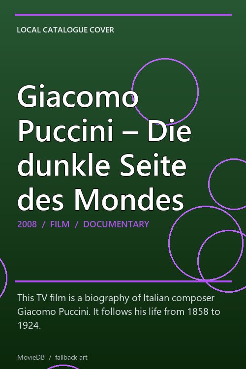 Giacomo Puccini – Die dunkle Seite des Mondes poster