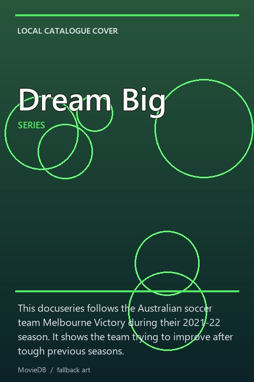 Dream Big poster