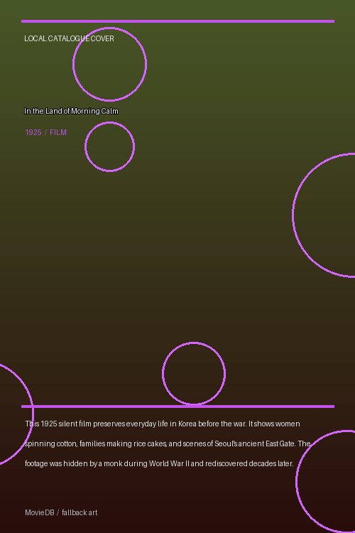 In the Land of Morning Calm poster