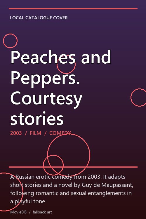 Peaches and Peppers. Courtesy stories poster