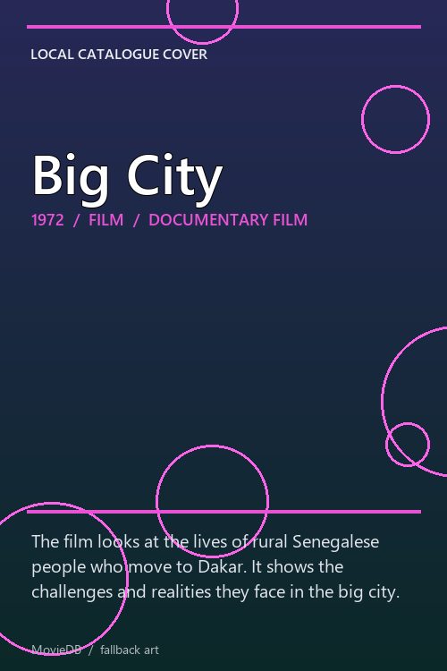 Big City poster