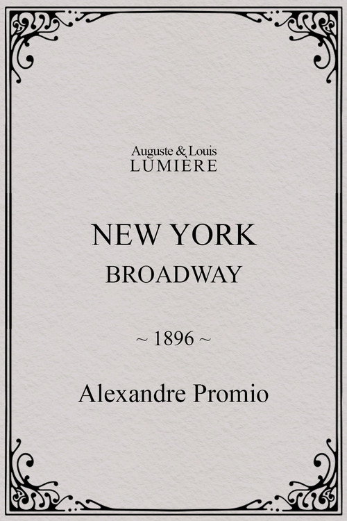 New York, Broadway poster