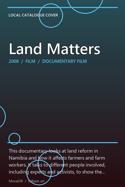 Land Matters poster