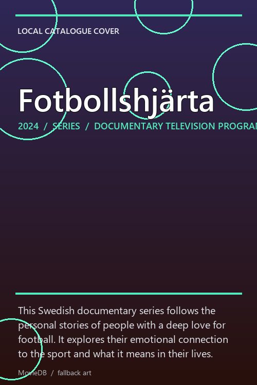 Fotbollshjärta poster