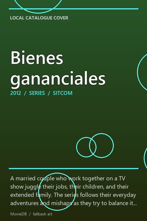 Bienes gananciales poster