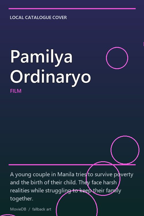 Pamilya Ordinaryo poster